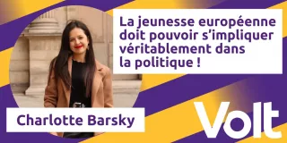 Volt France - Tribune - La Jeunesse européenne
