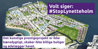 Stop Lynetteholm Artificial island buidling