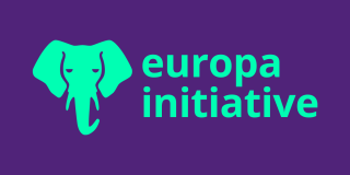 Elefantenkopf, betitelt mit Europa Initiative