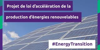 Volt France - Communiqué Loi d'accélération de la production d'énergies renouvelables