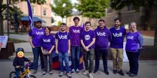 Volters campaiging