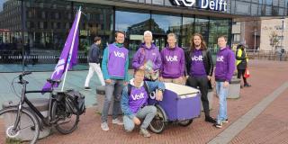 Campagne bij Station Delft