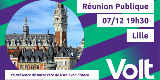 Volt FRance - Réunion Publique à Lille