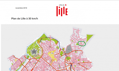 Volt Lille - Plan de Lille à 30km/h de 2019