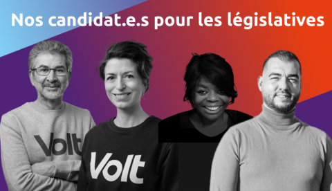 Volt France - Candidat.e.s aux législatives