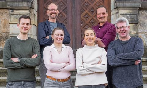 Die sechs Kandidierenden des Teams von Volt Bremen zur Bürgerschaftswahl