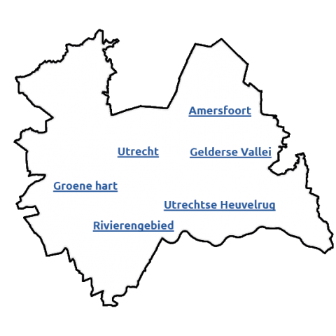 Kaart provincie Utrecht