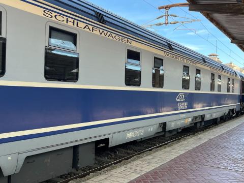The sleeper train from Vienna to Bucharest