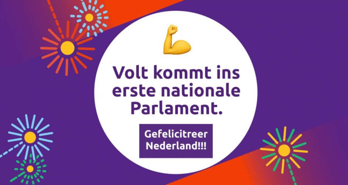 Wahlerfolg Volt Niederlande