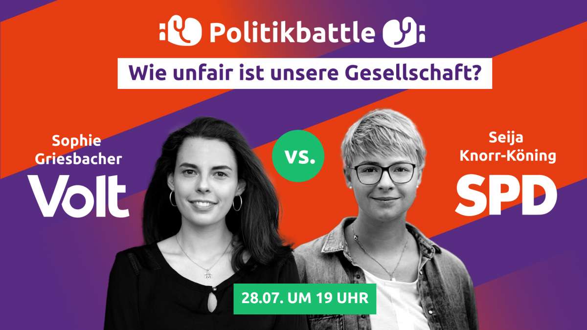 Thumbnail zum Event mit Sophie Griesbacher (Volt) und Seija Knorr-Köning (SPD)