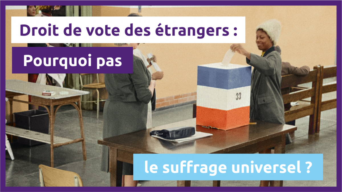 Volt France - Droit de vote des étrangers