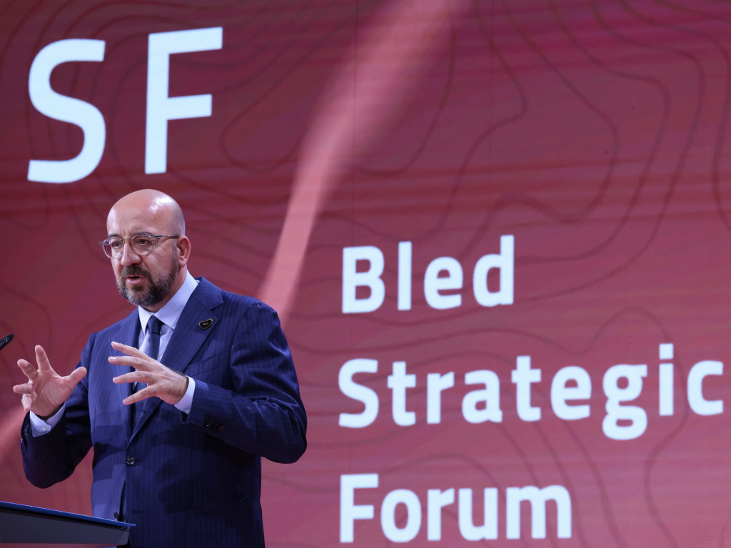 EUCO President Charles Michel at the Bled Strategic Forum in 2023.