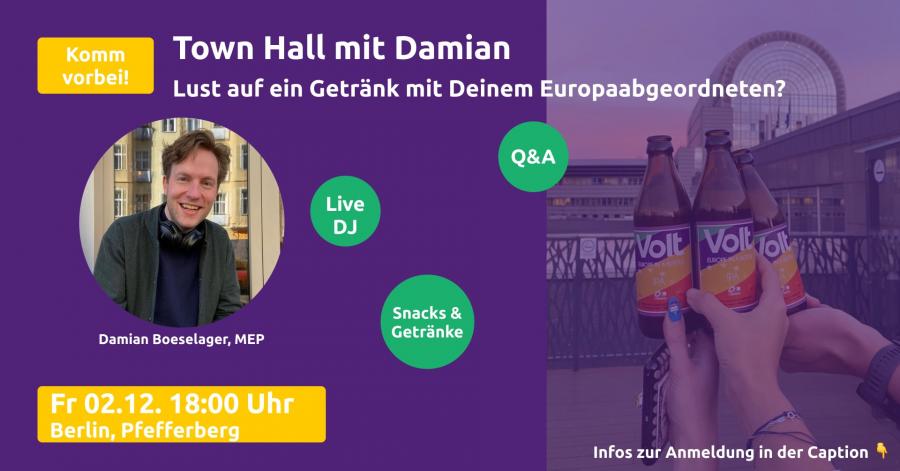 Announcement image of event with Damian in Berlin