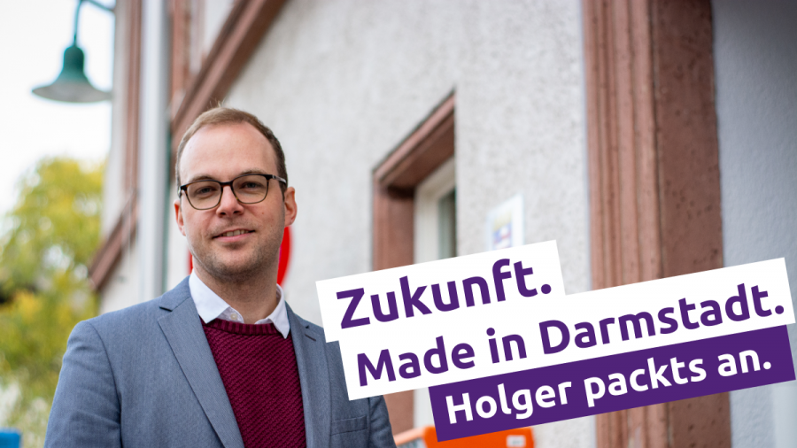Foto von Holger Kloetzner im Wahlkampf